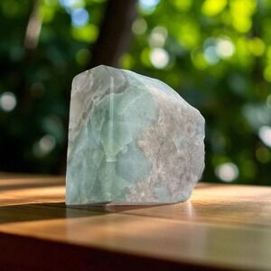 Rare Green Flower Agate Crystal Freeform | Collectible Healing Stone‎ Decor